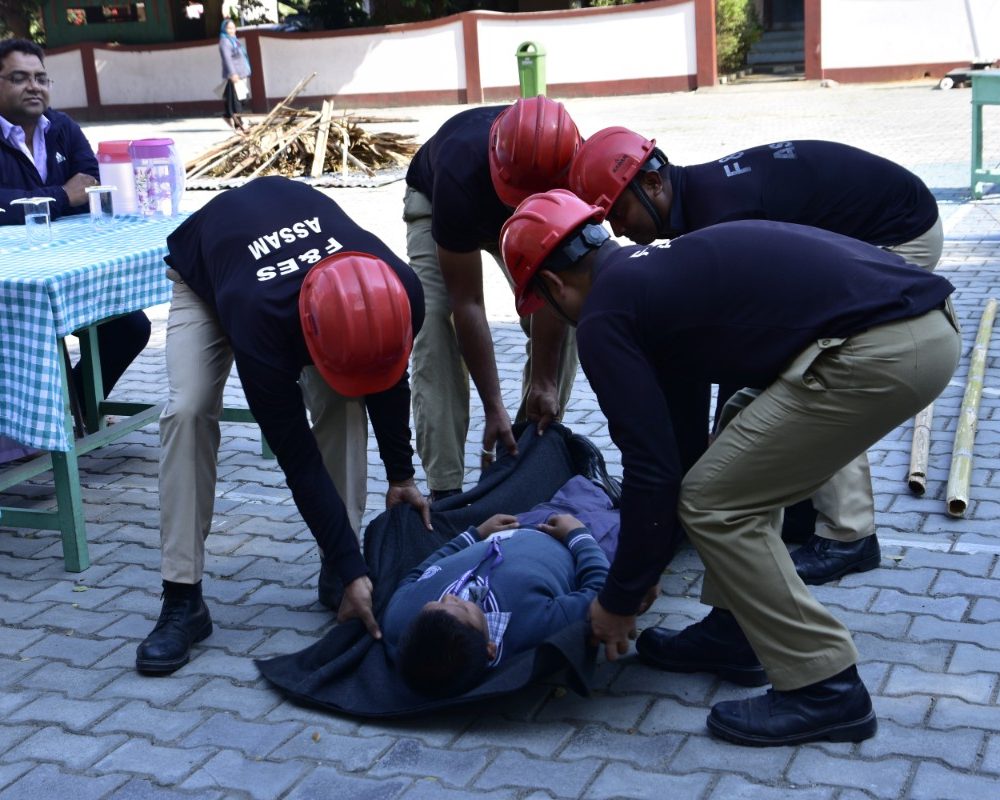 AWARENESS CAMPAIGN AND MOCK DRILL ORGANIZED BY :- FIRE AND EMERGENCY SERVICES, ASSAM